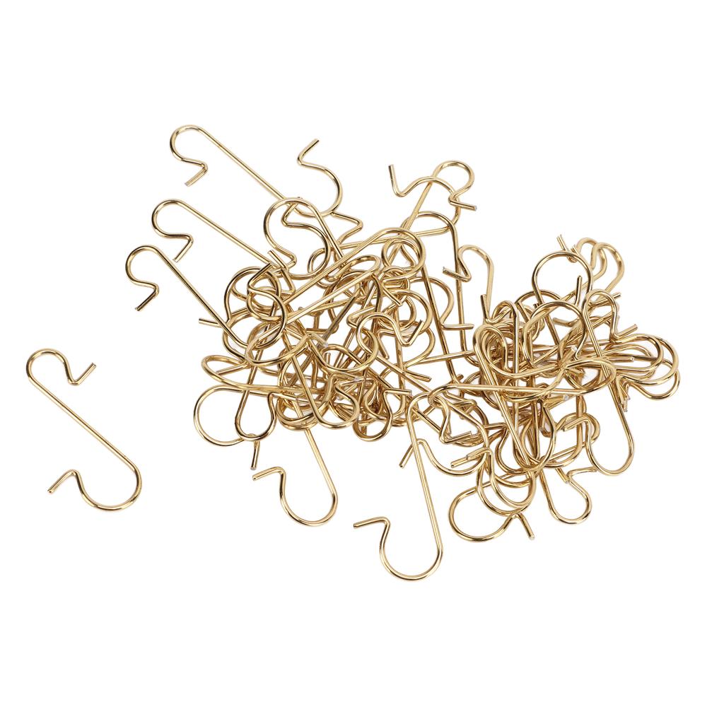 50Pcs S Hooks Novel Shape 3 Colors Sufficient Quantity Wear Resistant Multi Functional S Hooks for