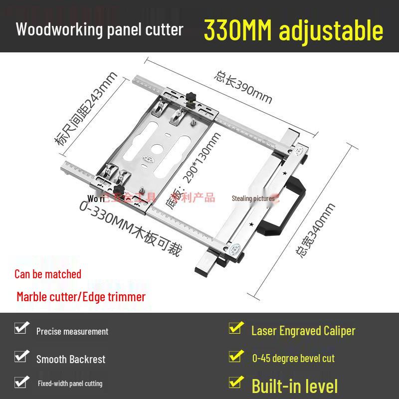 

Многофункциональный портативный режущий станок с фиксированным кронштейном и деревянной доской из нержавеющей стали