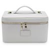 Large Capacity Makeup Bag Portable Fashion PU Leather Handheld Cosmetic Case Solid Color Travel Outdoor Storage Cosmetic Bags