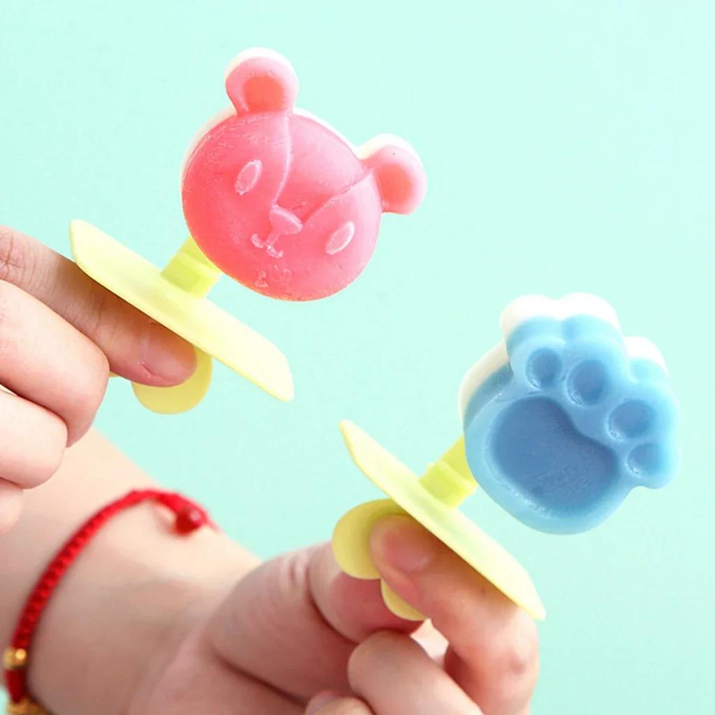 Cartoon  Popsicle Mold Ice Cream Mold Ice Cube Maker Ice Cube Tray Ice Mould For Party Bar Kitchen Ice Pop Maker Mould Ice Tray