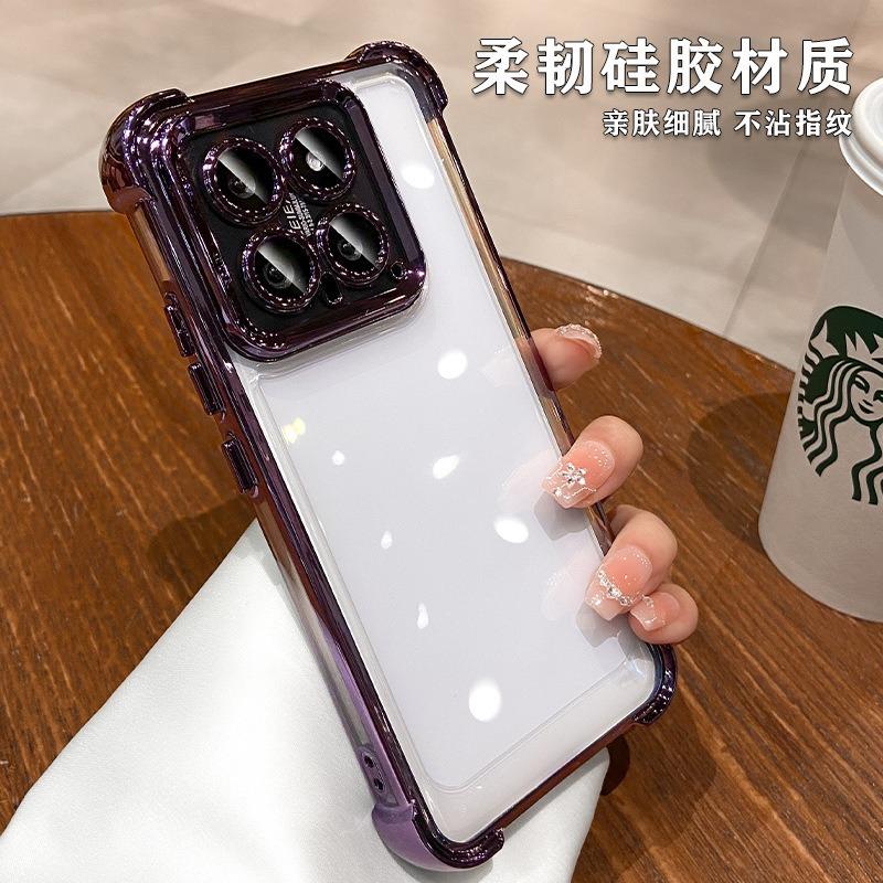 Luxury Shockproof Phone Case For Xiaomi Redmi 9C 9A 9AT 10 10C 10A 12 12C 13 13C 13x 14C Lens Film Bumper Transparent Air Cover