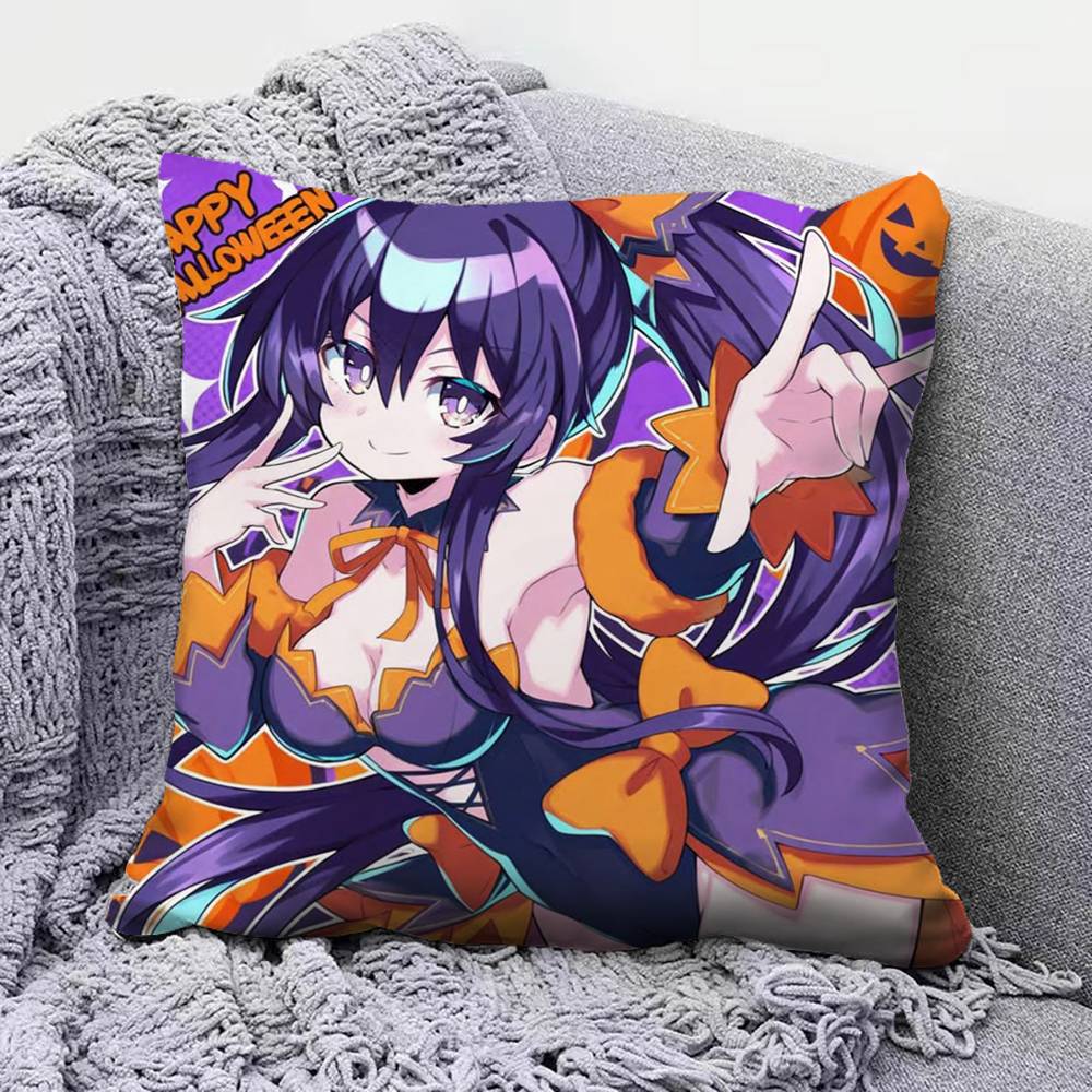 DATE A LIVE Anime Girl Cute Pillow Covers Home Sofa Cushion Covers and Aecorative Custom