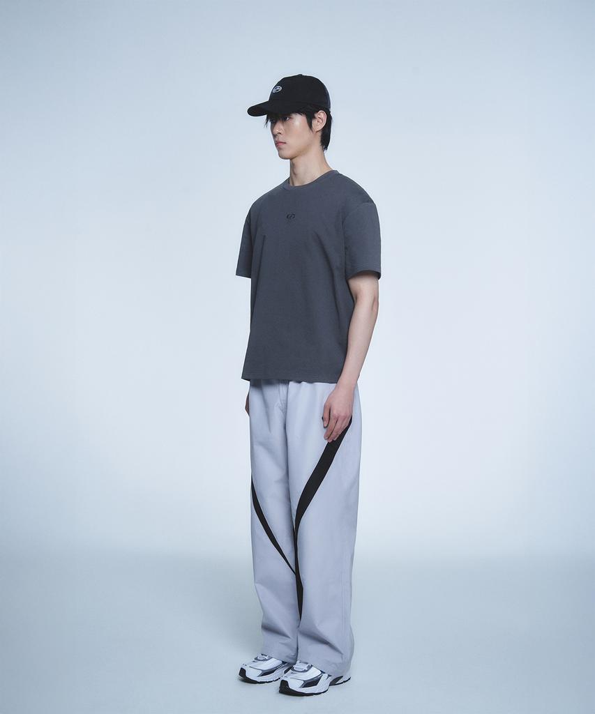 Hyeonpiteu Big Logo T-Shirt-[Charcoal]