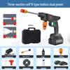 Cordless Lithium Battery Car Wash High-Pressure Water Gun