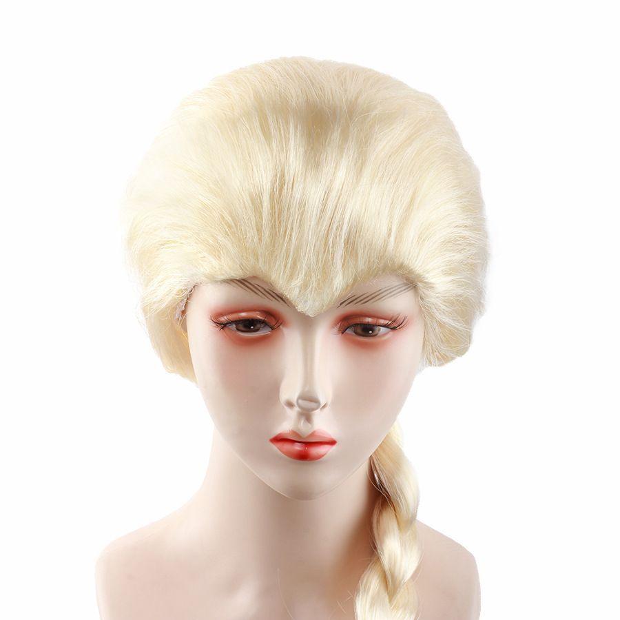 Gefrorene Prinzessin Elsa Cosplay Anime-Stil Perücke Hellblonde Perückenkappe