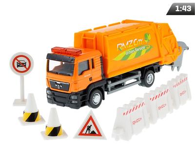 Model 1:64, RMZ City MAN Garbage Truck + Accessories