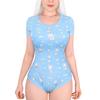 [LittleForBig] Adult Romper [Spaceman Bunny] Cotton Pajama Bodysuit, Size L