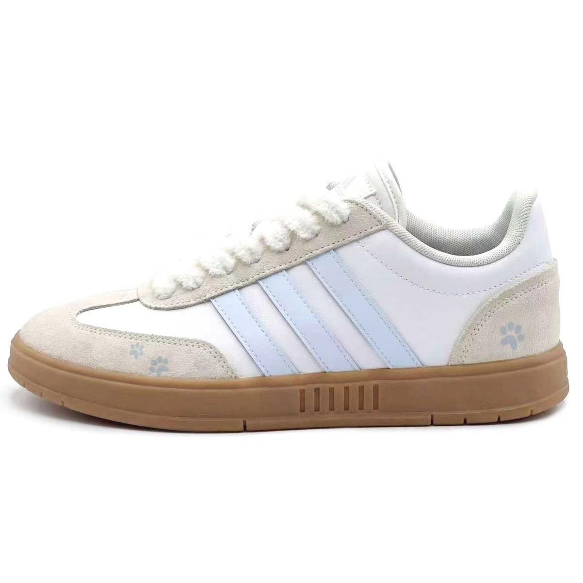 

Adidas GRADAS Cloud Fleece Leather Coverage Slip Resistant Low top Casual Shoes Unisex Blue White IE9044 (Team1791-) 35⅔