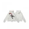 Premium Heavyweight Hooded Sweatshirt With Rhinestone Letter Print Unisex Streetwear Pullover Fall