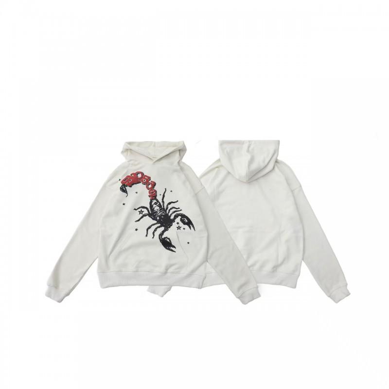 Premium Heavyweight Hooded Sweatshirt With Rhinestone Letter Print Unisex Streetwear Pullover Fall