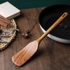 Little Wood Immortal Teak Long-Handle Slotted Spoon & Non-stick Stir-fry Spatula - Acacia Wood Kitchen Tool