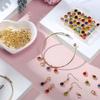 180 Pcs Crystal Birthstone Charms Jewelry Making Beads Pendants with Jump Rings