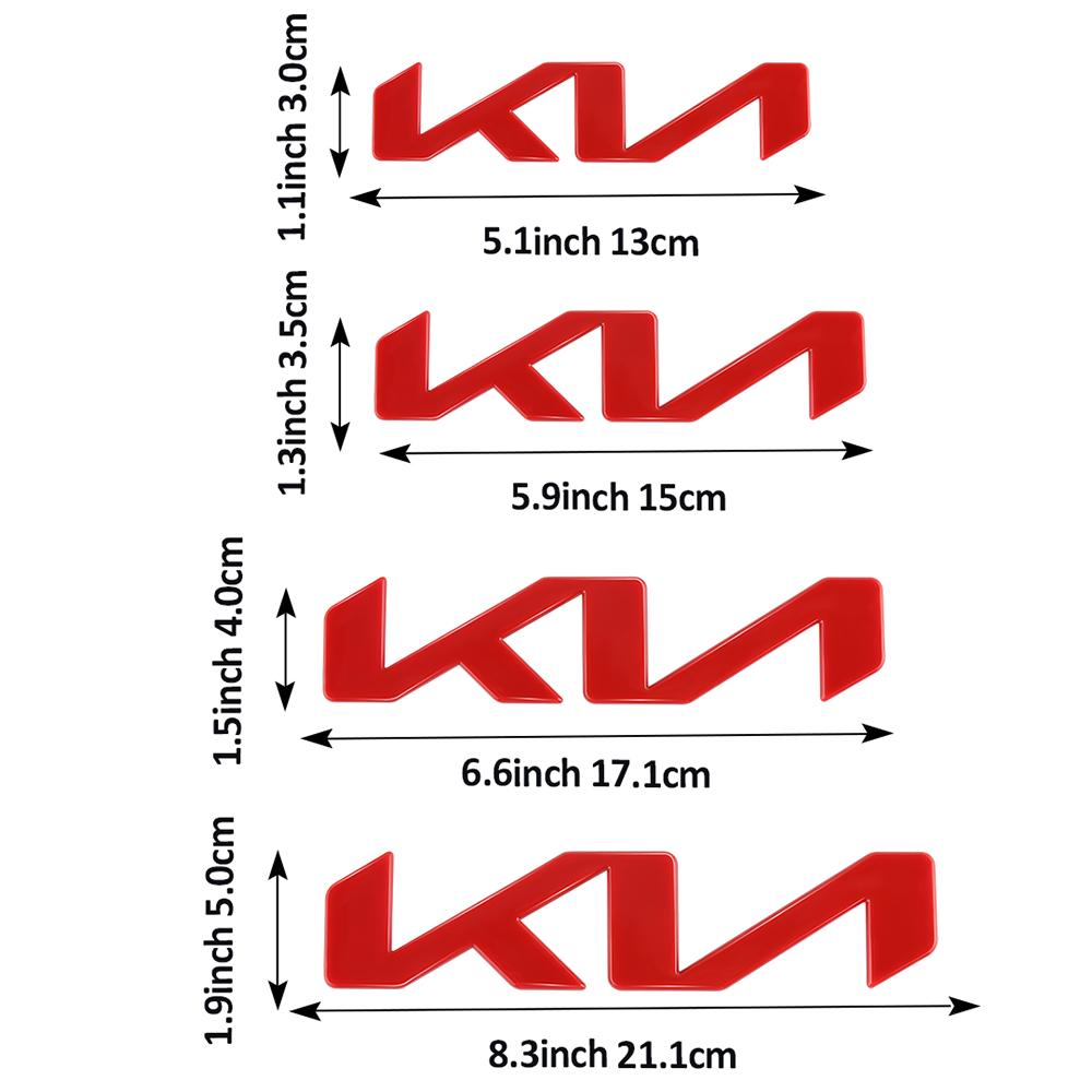 1 Stück 3D KN ABS Abzeichen Auto Motorhaube Vorne Logo Aufkleber Für Neuer Kia Heck Kofferraum Hinten Emblem Aufkleber Auto Styling Dekoration Zubehör