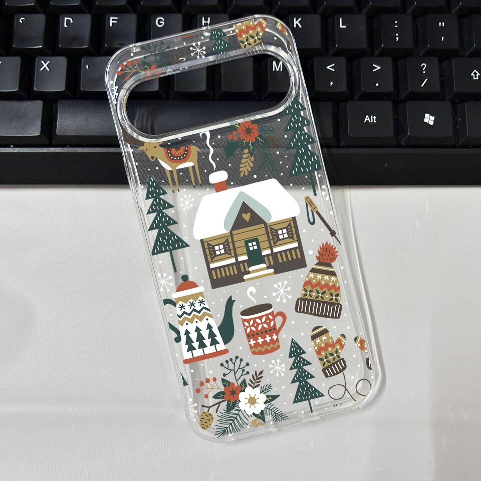 

For Google Pixel 10 Pro Cute Christmas Decoration Beautiful Phone Case for Google Pixel 10 Pro XL 5G Transparent Soft TPU Cover Google Pixel 10 Pro
