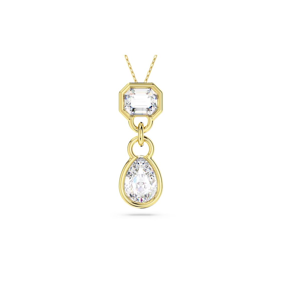 Swarovski Imber Pear-Shaped Diamond-Studded Necklace Women necklace Gold 5663339 Box (Random Color)
