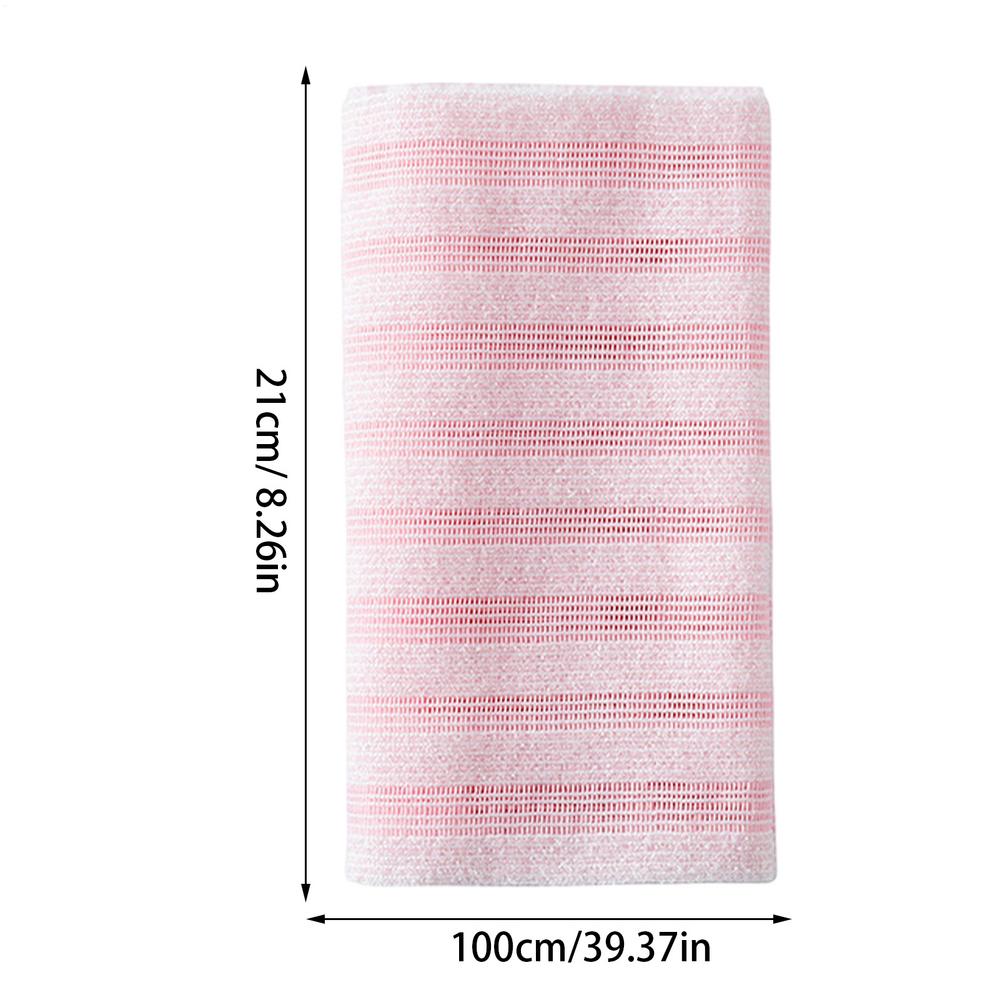 Body Exfoliator Towel Bath Scrubber, Exfoliating Wash Cloth Soft Shower Sponge for Full Body Cleansing, Bathroom Accessory