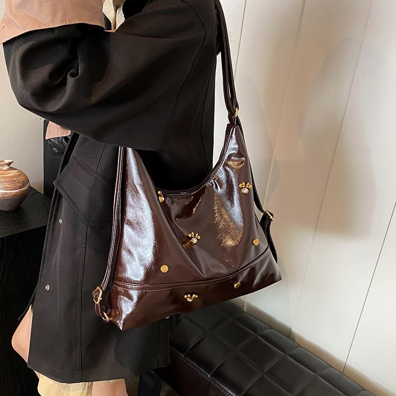 

Ретро рюкзак для женщин 2025 новый модный трендовый корейский рюкзак большой вместимости школьный рюкзак для студенток сумка для поездок темно-коричневого