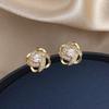 Windmill Stud Earrings Women's Simple Niche Four-leaf Clover Earrings Summer Earrings Cold Wind