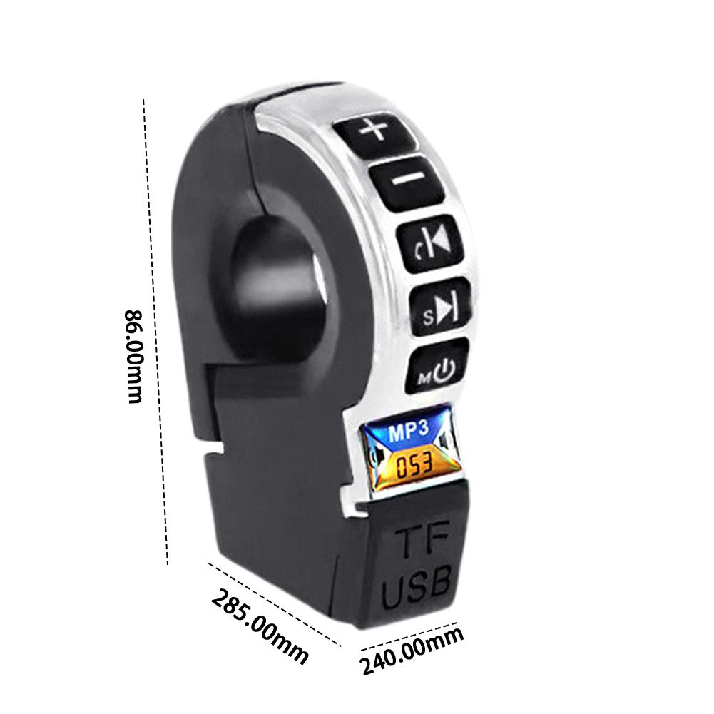 E-Bike Motorcycle Handlebar Audio Bluetooth-Compatible Speaker with Handle Switch TF Card Playback & USB Mobile Phone Charging