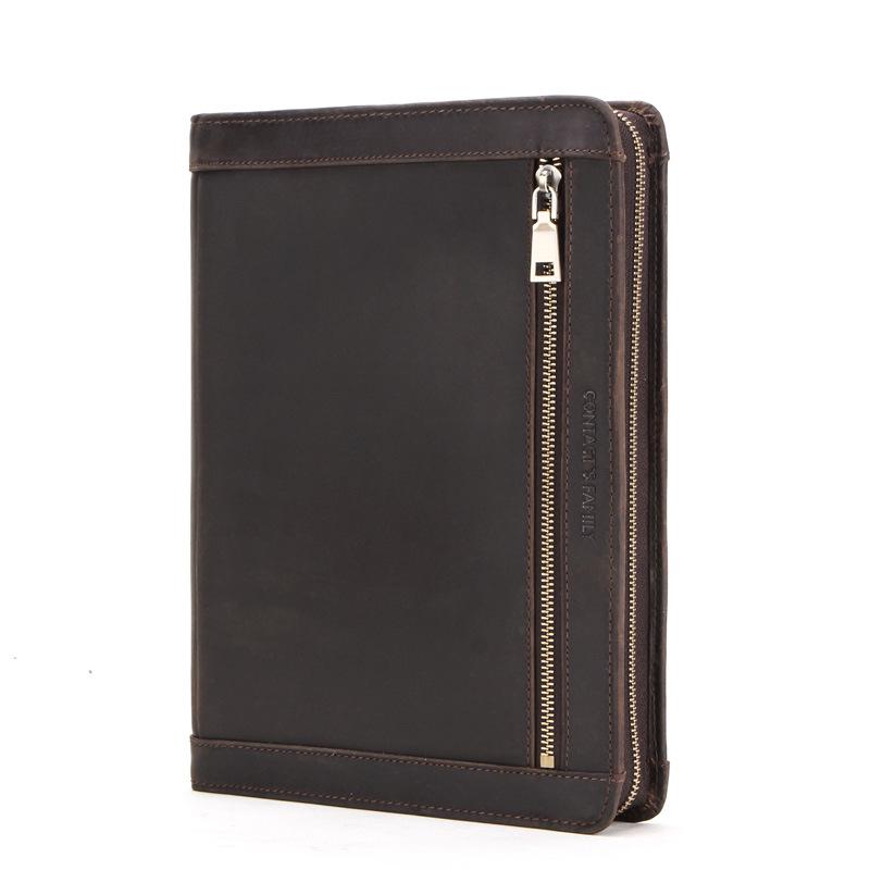 Retro Crazy Horse Cowhide Protective Leather Case for 11  iPad Pro
