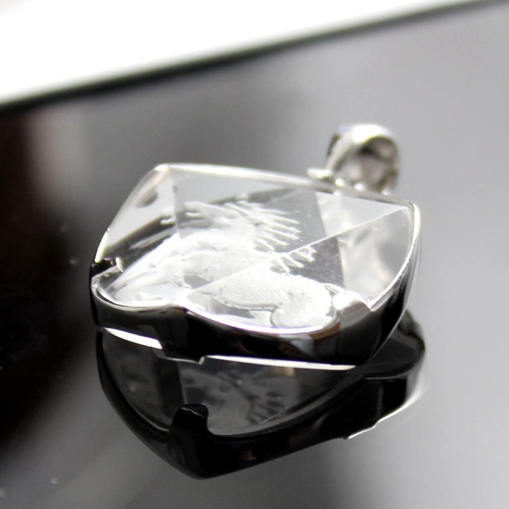 [World Accessories Carmelo] Horse Crystal Sterling Silver 925 Pendant Pendant Top for Women and Men