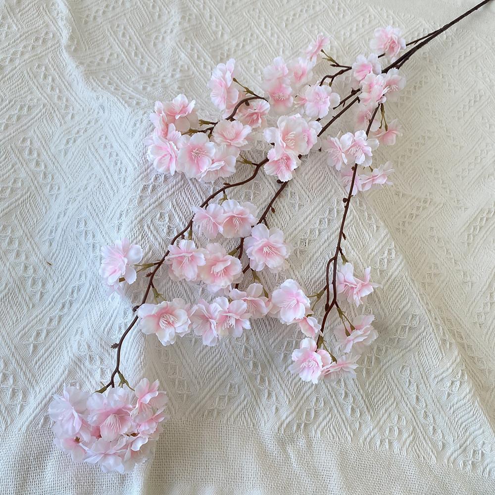 

Home Decor Artificial Silk Flower With Hanging Cherry Blossom For Living Room And Wedding Decor світло-рожевий колір