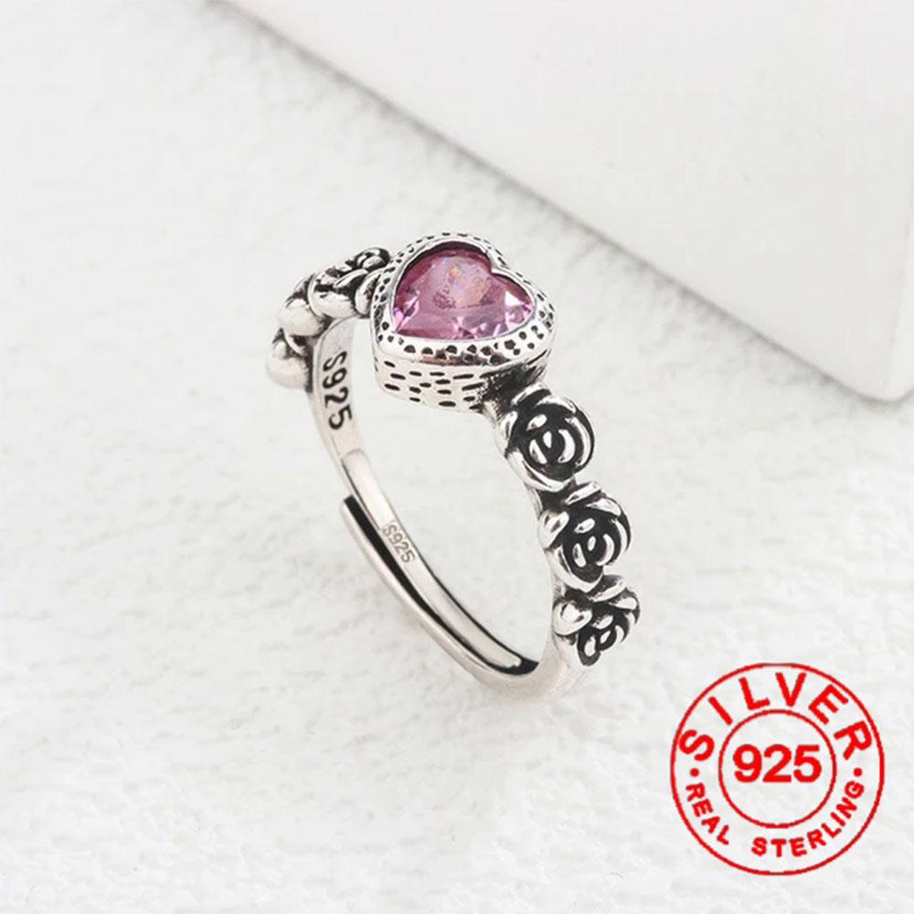 Xiaomi BF CLUB Silver Color Rings for Women Fashion Geometric Handmade Irregular Red Green Yellow Stone Ring Party Christmas Gift