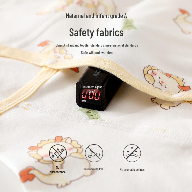 Class A Pure Cotton Long Sleeve Newborn Romper - Boneless Baby Onesie Pajamas