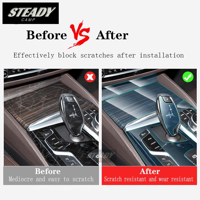 For Honda Accord 2016-2017 Car Interior Center Console Transparent TPU Protective Film Anti-scratch Repair Accessories Refi SK5