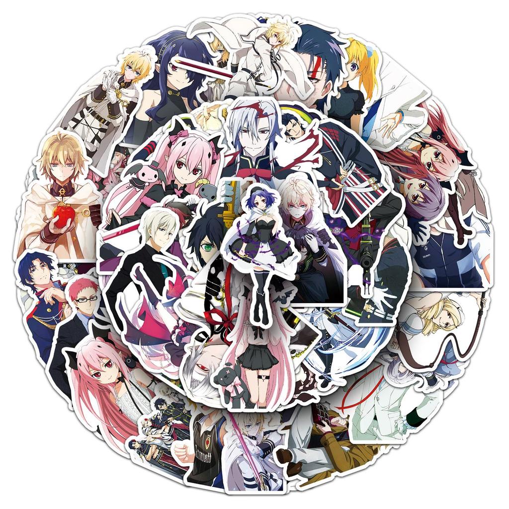 50 Seraph of the End Anime Stickers - Waterproof, Desktop & Planner Use