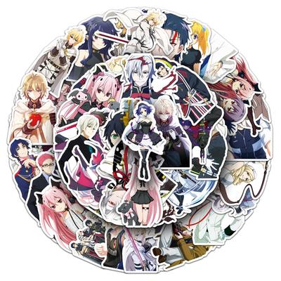 50 Autocollants Anime Seraph of the End - Imperméables, Utilisation Bureau & Planificateur