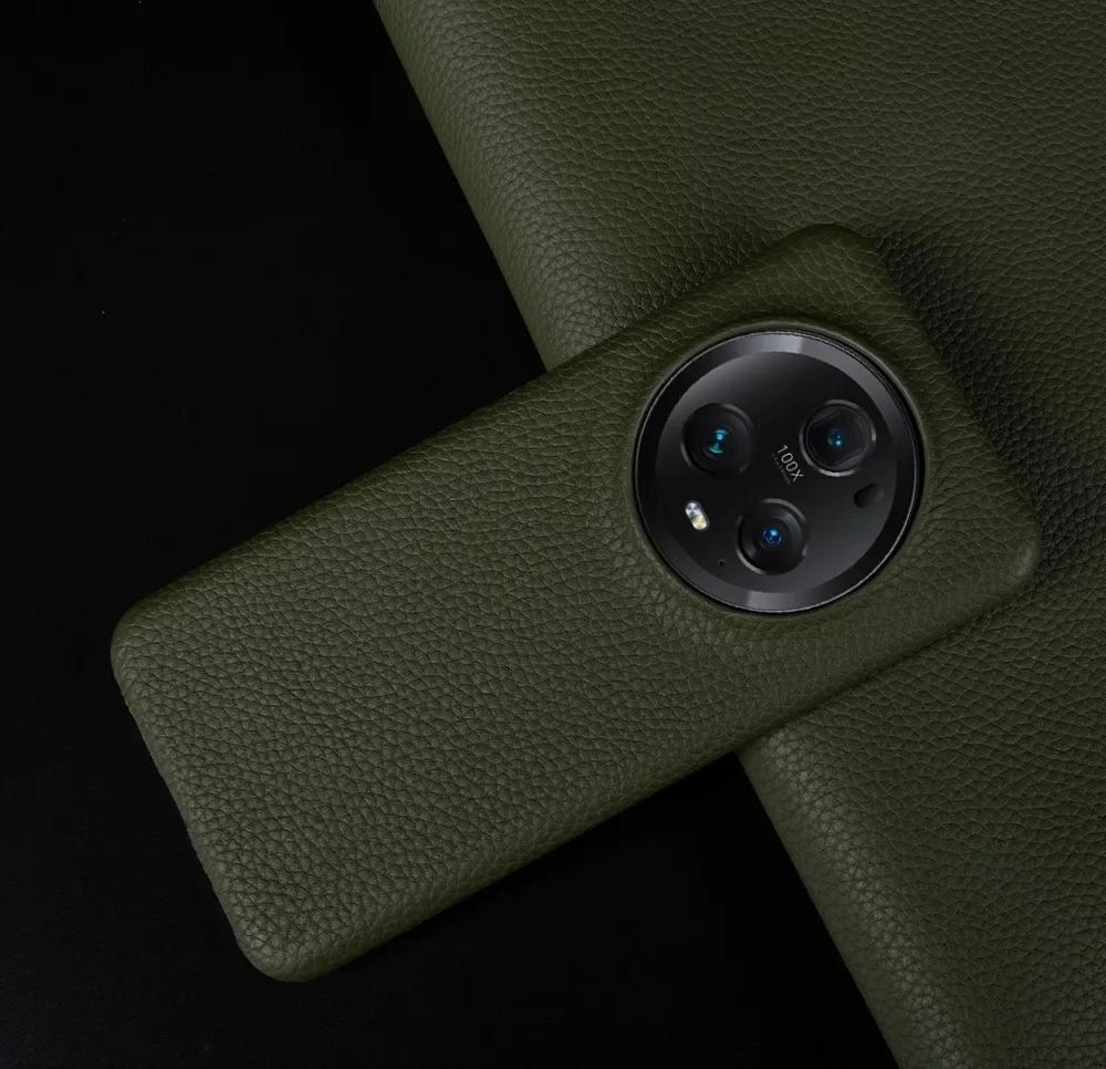 For Huawei Honor Magic 7 Pro Magic 8 pro 5 6 Case Luxury Business Genuine Leather Phone Cover Funda Back Cover Protect Coque