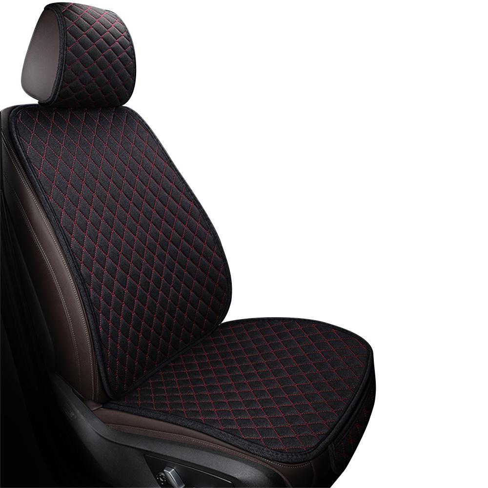 1set Car Seat Cover Rear Linen Cushion Non Slide Auto Accessories Universal Seat Protector Mat Pad For Four Seasons Seat Cushion