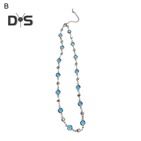 Damhalsband Fauxkristall Enkelt/Dubbelt Lager Fjärilshänge Justerbart med Förlängd Längd Studentfest Halsband Bröllop Choker