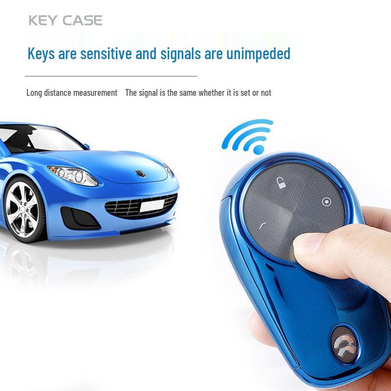 Car Key Case for NIO RS5 RC6: Two-in-One Protective Shell