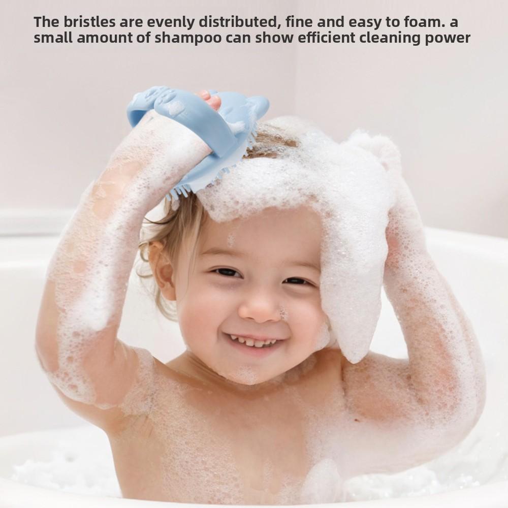 Baby Teddy Bear Bath, Hair Wash, Brush, Children's Scrubbing Tool