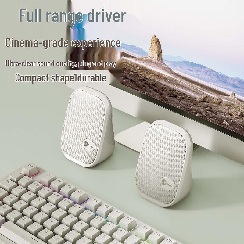 Lenovo DS123 Wired Mini Desktop Speakers