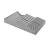 In Drawer Cutter Block Plastic 16 Slots Steak Cutter Holder Cutlery Storage Organizer with Sharpening Stone Slot for
