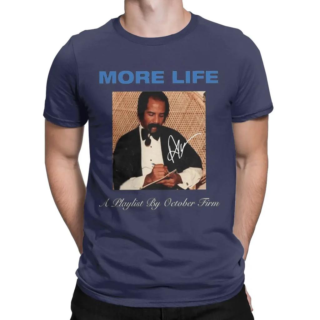 Men's Drizzy Drake More Life Tour T Shirts 100% Cotton Clothes Vintage Short Sleeve O Neck Tee Shirt Summer T-Shirt