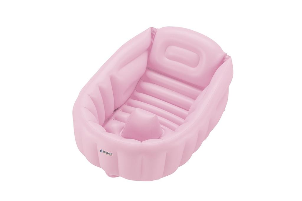 Richell Fluffy Baby Bath W Pink To 3 (Newborn Months)