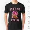 Bonito Vaqueiras Ocidentais Country Western Rodeio Vamos Meninas Camiseta Tamanho Grande 100% Algodão Vaqueira Cowboy Rodeio Country Western