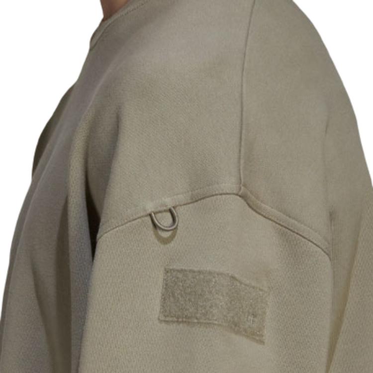 adidas Pánská mikina s kulatým výstřihem volného střihu jednobarevná vřesově šedá HG6636