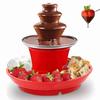 Electric Chocolate Fountain Machine 3 Tier Non Stick Stainless Steel Chocolate Fondue Fountain Melting Pot for Home