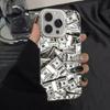 The new US dollar bill applies to Apple 15promax mobile phone case iPhone16 cartoon 11 hard 14/13/14 PROMAX