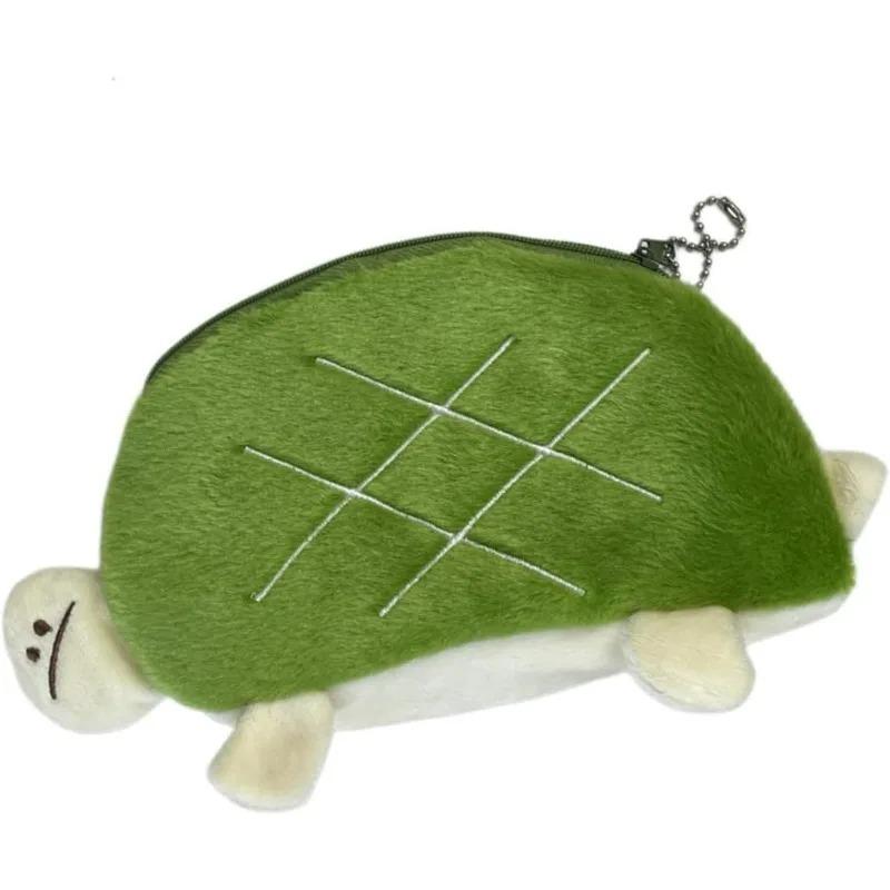 Tortoise Pencil Coin Purse Case Pouches Large Plush Pen Bag Cartoon Capacity Pouches Cartoon Tortoise Large Capacity