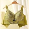 Large-sized Lingerie Women's Thin Full-cup Bra Breast Retraction Anti-sagging Adjustable Bra Without Underwire Push Up Bra