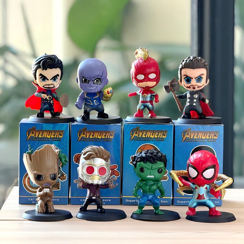 Marvel The Avengers Superhero Pvc Statues With Display Box For Kids And Fans