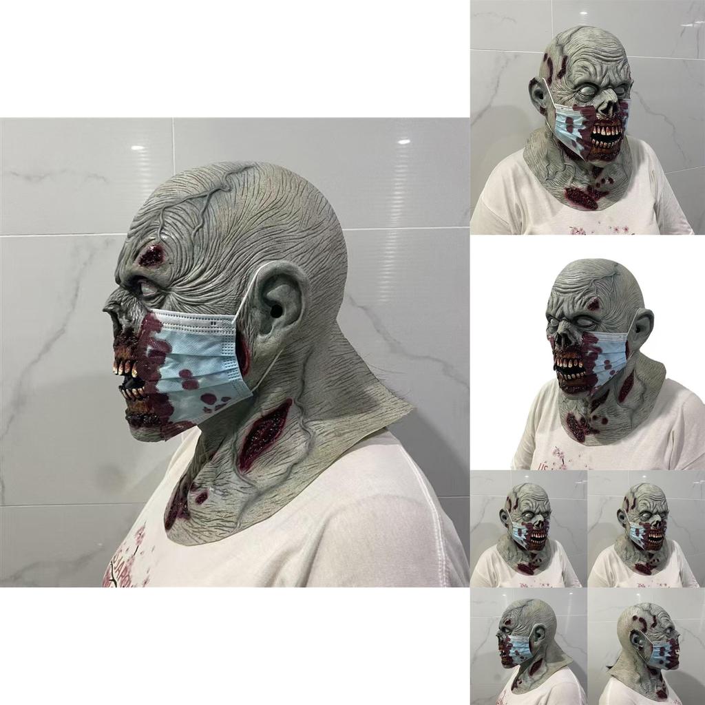 Zombie Latex Mask For Halloween Horror Party With Diy Design And Scary Face