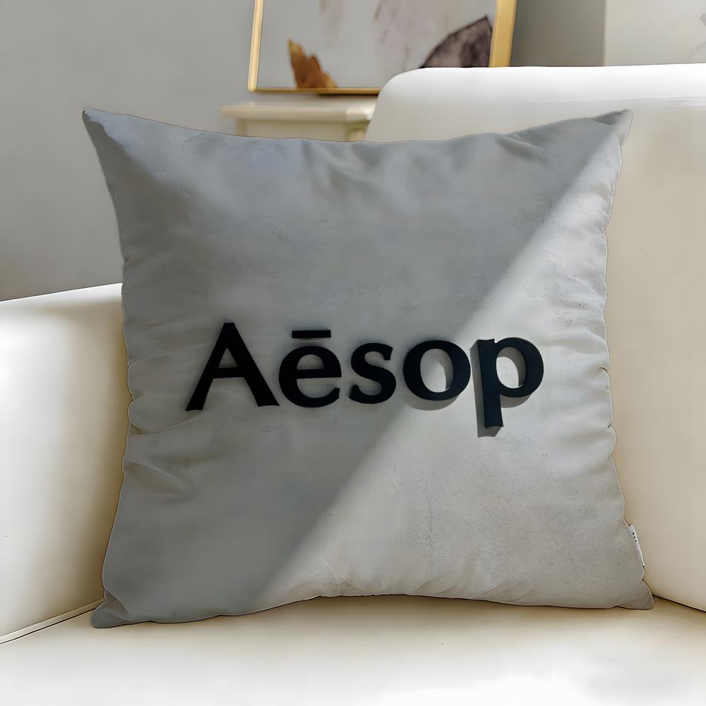 classic skincare brand Aesop Cushion Cover Soft & Easy-Wash Pillow Case – Versatile for Couch, Bed, Travel and Office