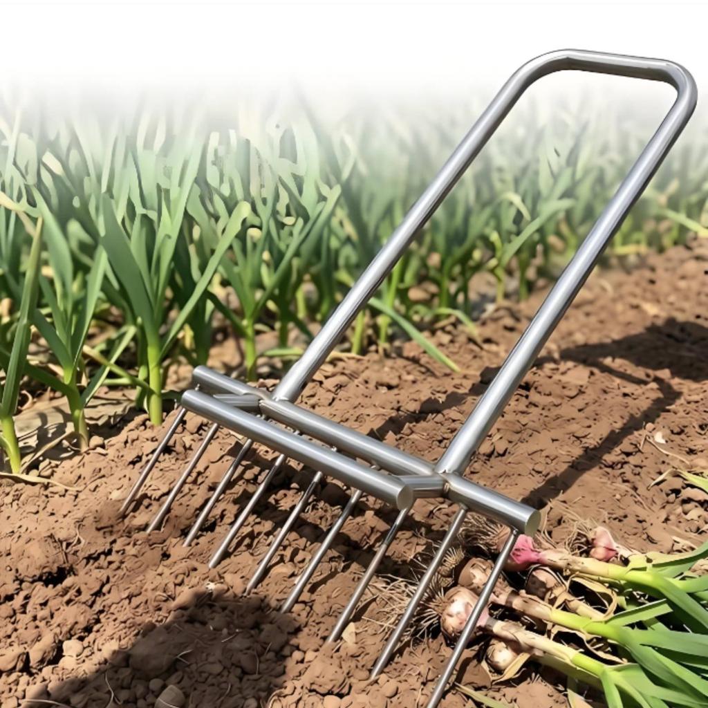 Garlic Digger Versatile Manganese Steel Digging Tool Sturdy Duty